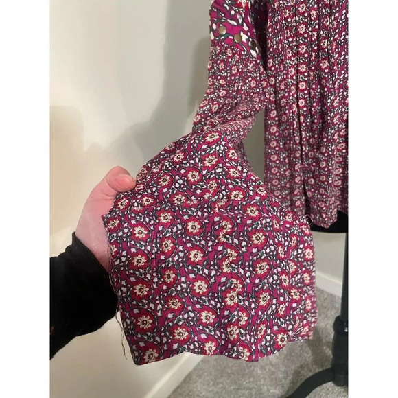 Free People Malia Babydoll Jacket in Berry Combo - Picture 8 of 13